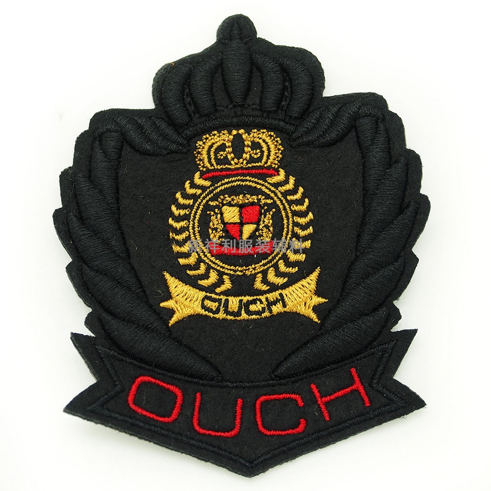 服装樱桃视频大全免费高清版刺绣臂章 徽章背胶魔术贴LOGO袖章 电脑绣花章仔批发