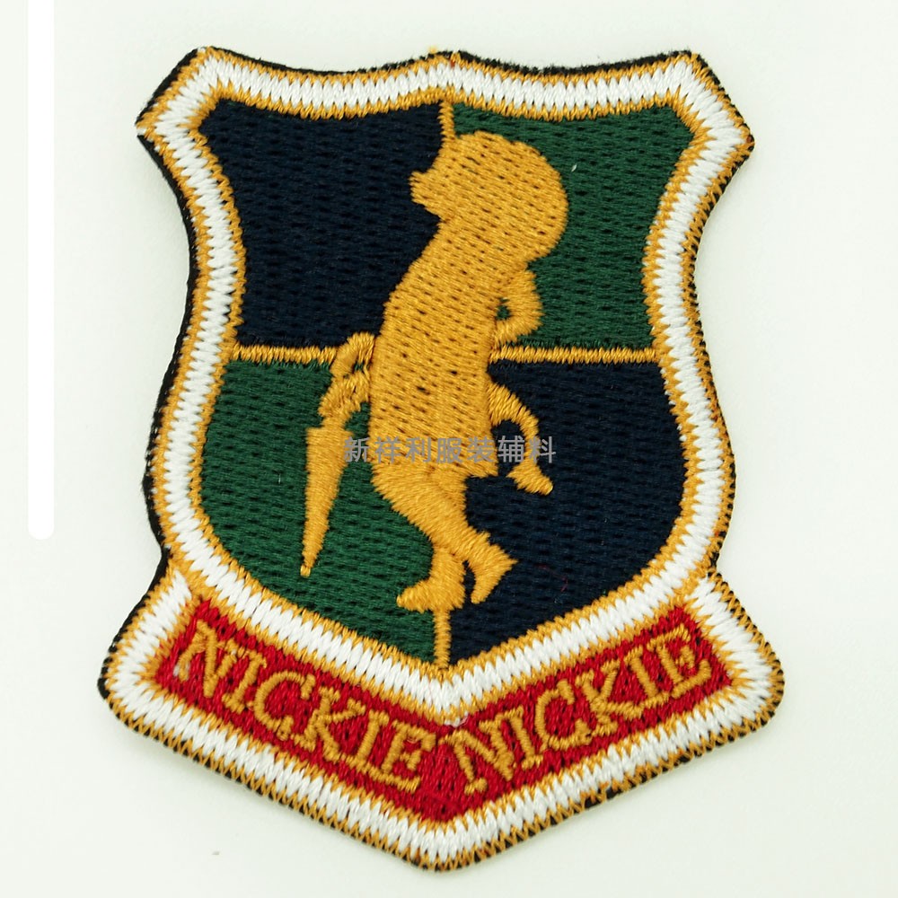 2022年新款厂家直销服装樱桃视频大全免费高清版刺绣臂章 电脑绣花布标可设计 