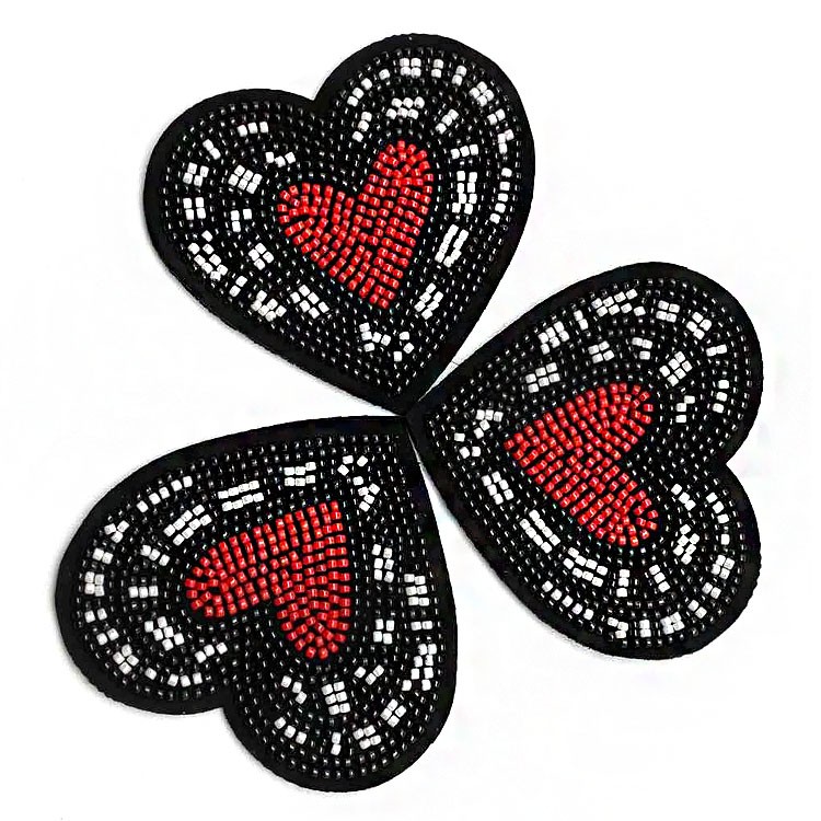 品质布标定做钉珠绣卡通动物绣花章服装樱桃视频大全免费高清版彩色钉珠服装装饰贴片